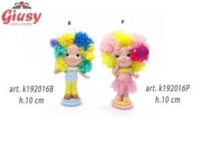Clown Celeste In Resina H.9 Cm 4*96