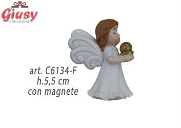 Magnete Angioletto Femminuccia Colore Bianco H.5,5 Cm 12*144