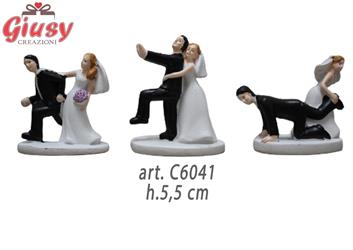 Statuina Sposi In Resina H.5,5 Cm 12*144