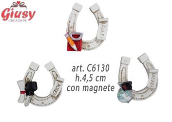 Magnete Laurea Ferro Di Cavallo Tre Soggetti Assortiti 4,5 Cm 12*144