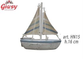 Barchetta In Legno H.16 Cm 1*96