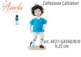 Calciatore Grande Napoli N°10 In Porcellana Di Capodimonte H.25 Cm Completo Di Astuccio