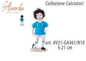 Calciatore Medio Napoli N°10 In Porcellana Di Capodimonte H.21 Cm Completo Di Astuccio
