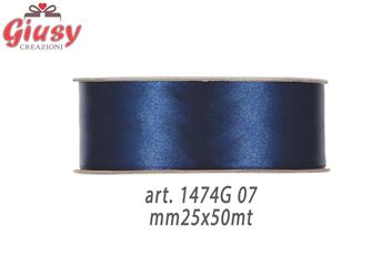 Nastro Raso Mm25x50 Metri Colore Blue