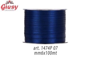 Nastro Raso 6mmx100mt Colore Blue