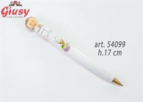 Penna Con Bimbo Comunione In Resina H.17 Cm 12*288