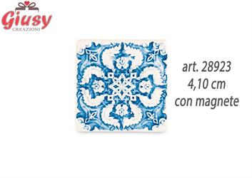 Magnete In Porcellana Colore Blu 4,10xh.4,10 Cm 1*24