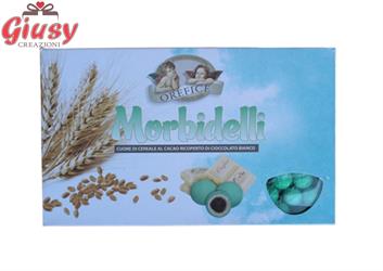MORBIDELLI PROMESSA: Cuore Di Cereali A Cacao Ricoperto Di Cioccolato Bianco 900 Gr