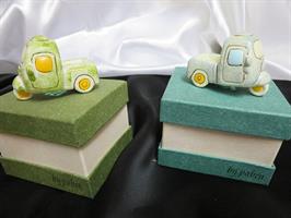 MotoCarro 6,5Cm 4 Soggetti Assortiti In Porcellana Con Scatola Quantita' Minima Pezzi 4