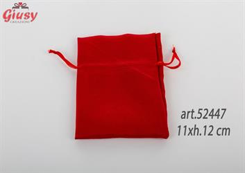 Sacchetto Cotone Rosso Laurea 11xh.12 Cm 12*120