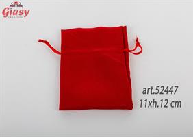 Sacchetto Cotone Rosso Laurea 11xh.12 Cm 12*120