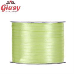 nastro Doppio raso Mm3x100Metri Colore Verde Chiaro