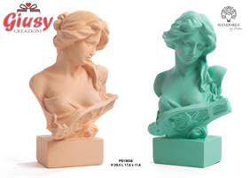 Musa Lira Mezzo Busto In Resina 2 Colori Assortiti 2*8