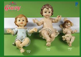 Bambinello Con Aureola In Resina 23 Cm  3*18