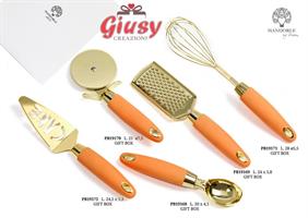 Rotella x Pizza In Metallo E Plastica Colore Pesca 21 Cm Completa Di Scatola 1*36
