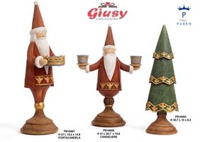 Albero Di Natale Stilizzato In Resina h.30,7 Cm 2*12
