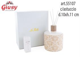 Profumatore In Porcellana Collezione Florentia diametro 10xh.11 Cm Completo Di Astuccio 1*18