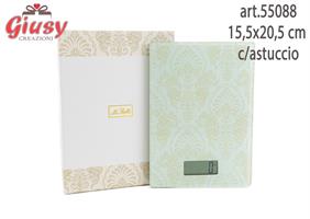 Bilancia In Vetro Collezione Florentia Max 5 Kg 15,5x20,5 Cm  Completo Di Astuccio 1*24