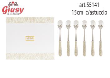 Set 6 Cucchiaini Collezione Florentia 15 Cm  Completo Di Astuccio 1*24