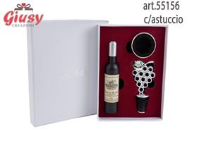 Set 3 Pezzi Accessori Vino Completo Di Astuccio 1*48