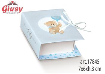 Book Linea Little Bear Azzurro 7x6xh.3 Cm 10*200
