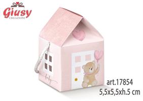 Casetta Linea Little Bear Rosa 5,5x5,5xh.5 Cm 10*200