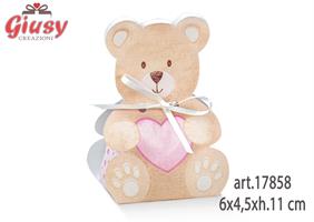 Scatola Linea Little Bear Rosa 6x4,5xh.14,5 Cm 10*200