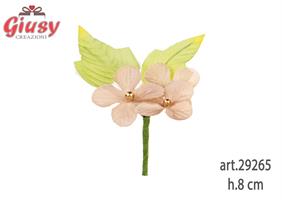 Mazzolino Di 3 Fiorellini Rosa H.8 Cm 240*1440