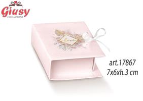Book Linea Pampas 7x6xh.3 Cm Con Stampa A Caldo 10*200