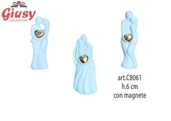 Serie Sposi In Resina Con Magnete 3 Soggetti Assortiti H.6 Cm 12*144