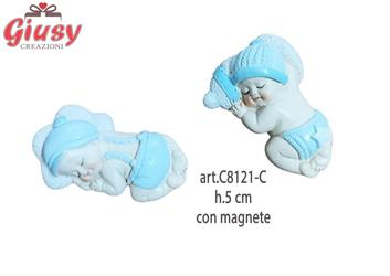 Bimbi In Resina Con Magnete 2 Soggetti Assortiti H.5 Cm 12*144