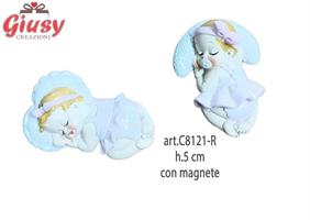 Bimbe In Resina Con Magnete 2 Soggetti Assortiti H.5 Cm 12*144