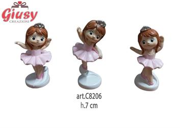 Ballerine In Resina 3 Soggetti Assortiti H.7 Cm 12*144