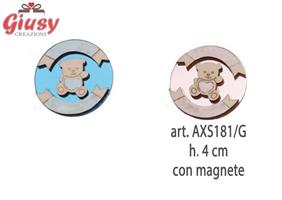 Magnete Orso Girl In Plexi 4 Cm 12*240