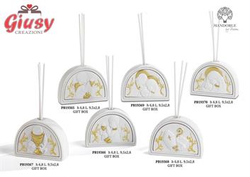 Diffondiprofumo In Resina Con Sacra Famiglia H.9,5 Cm Completo Di Scatola 2*48