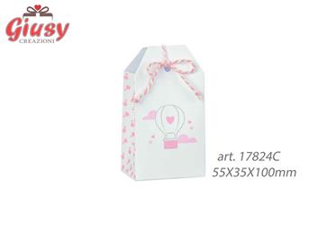 Tag Balloon Rosa 55x35x100 Mm 10*200