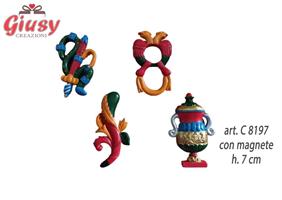 Serie Assi Da Gioco In Resina H.7 Cm Con Magnete 12*144