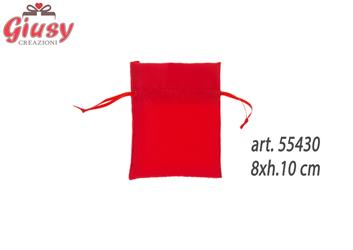 Sacchetto In Cotone Colore Rosso 8xh.10 Cm 12*720