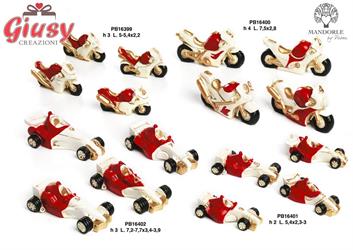 Moto Da Corsa In Resina 4 Soggetti Assortiti H.3 Cm 48*192