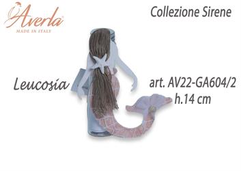 Portaconfetti Sirena Con Vestito Rete Colore Nudo H.14 Cm Collezione Sirene