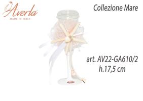 Calice Decoro Nudo H.17,5 Cm Collezione Mare
