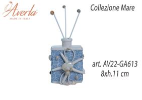 Profumatore Rettangolare Avion In Porcellana Di Capodimonte 8xh.11 Cm Completo Di Astuccio Cilindro Collezione Mare