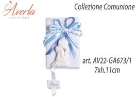 Vangelo Azzurro Polvere Con Gessetto Bimba Comunione 7xh.11 Cm Completo Di Astuccio Cilindro Collezione Comunione