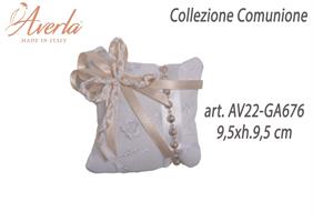 Cuscino Con Bracciale 9,5xh.9,5 Cm Collezione Comunione Bimba