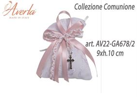 Sacchetto Nude Con Crocetta 9xh.10 Cm Collezione Comunione Bimba