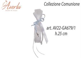Chiudi Pacco Colore Polvere Con Crocetta H.25 Cm Collezione Comunione