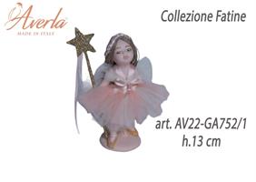 Fatina In Piedi Piccola Salmone H.13 Cm In Porcellana Di Capodimonte Collezione Fatine Completa Di Astuccio Cilindro