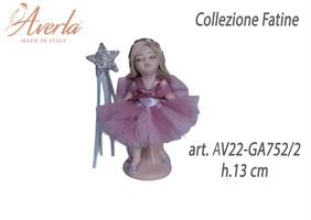 Fatina In Piedi Piccola Rosa Antico H.13 Cm In Porcellana Di Capodimonte Collezione Fatine Completa Di Astuccio Cilindro