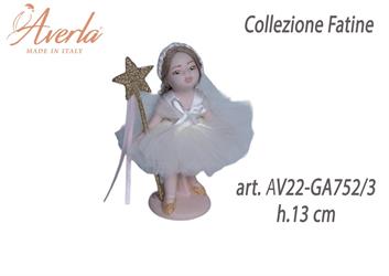 Fatina In Piedi Piccola Bianca H.13 Cm In Porcellana Di Capodimonte Collezione Fatine Completa Di Astuccio Cilindro