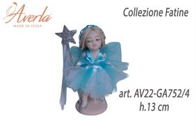 Fatina In Piedi Piccola Turchese H.13 Cm In Porcellana Di Capodimonte Collezione Fatine Completa Di Astuccio Cilindro